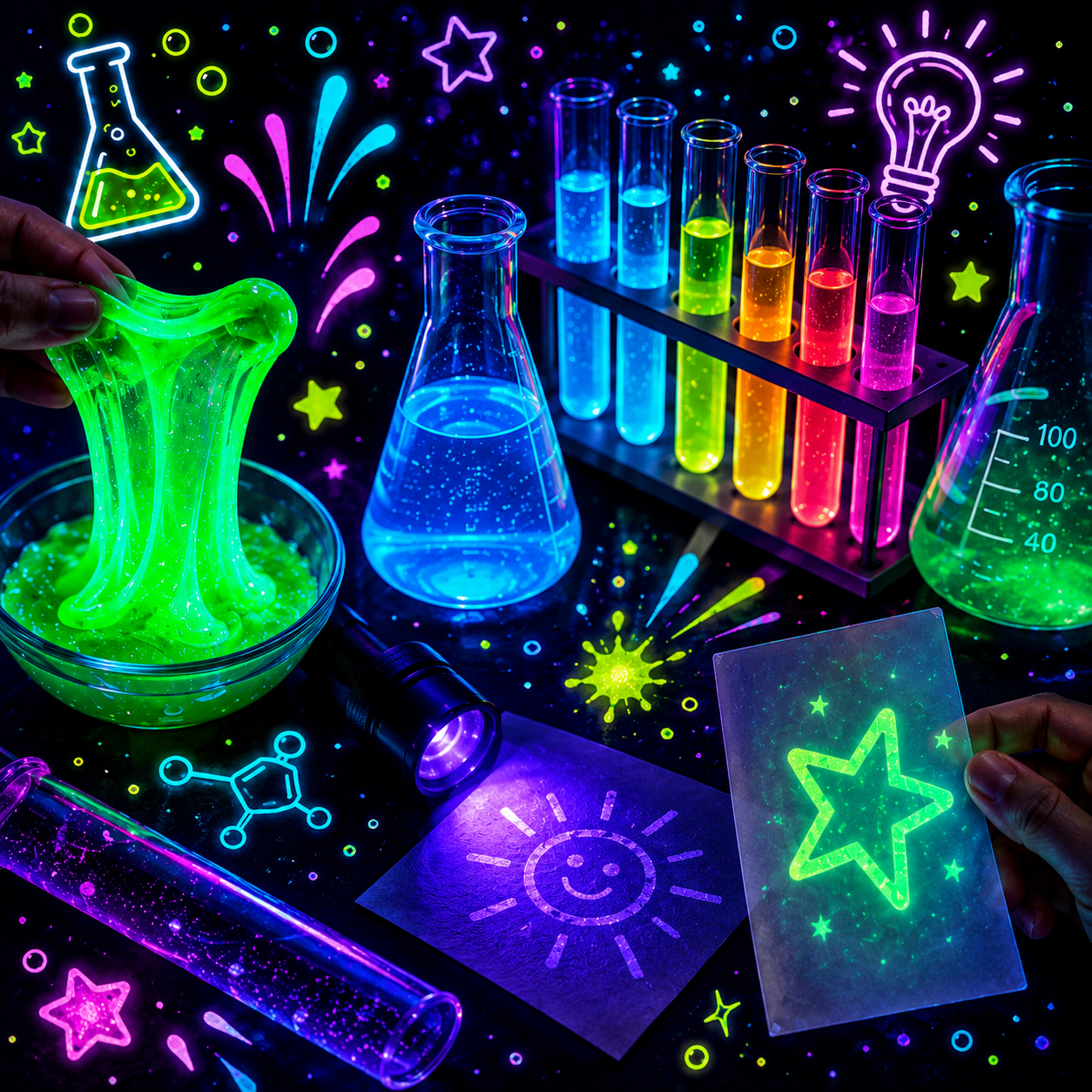 Eksperymenty z Fluorescencją