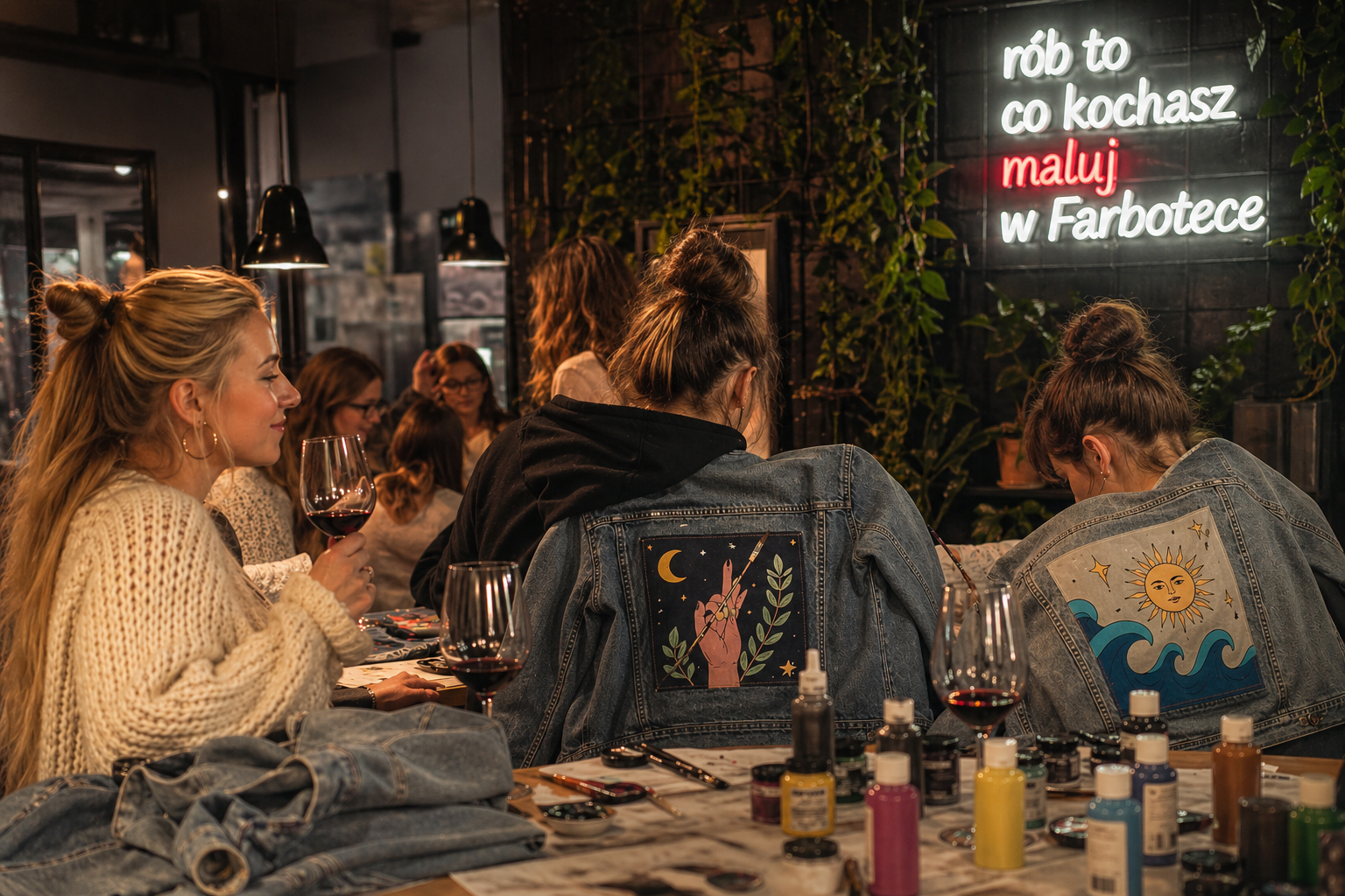 Malowanie Kurtek Jeansowych